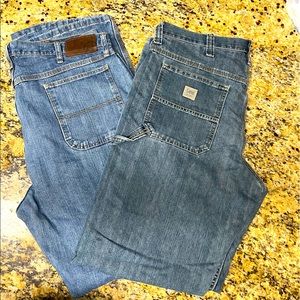 Bundle of 2 pair of men’s jeans size 36 x 34, $12 total !!!!